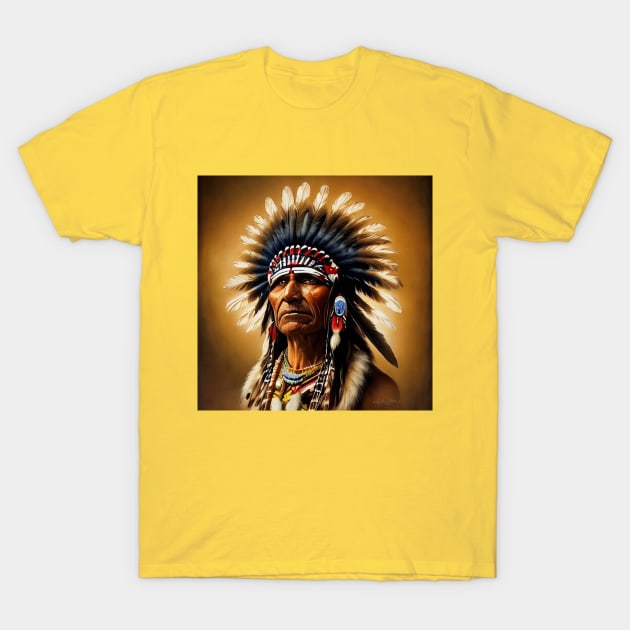 indian chief portrait T-Shirt by thisiskreativ